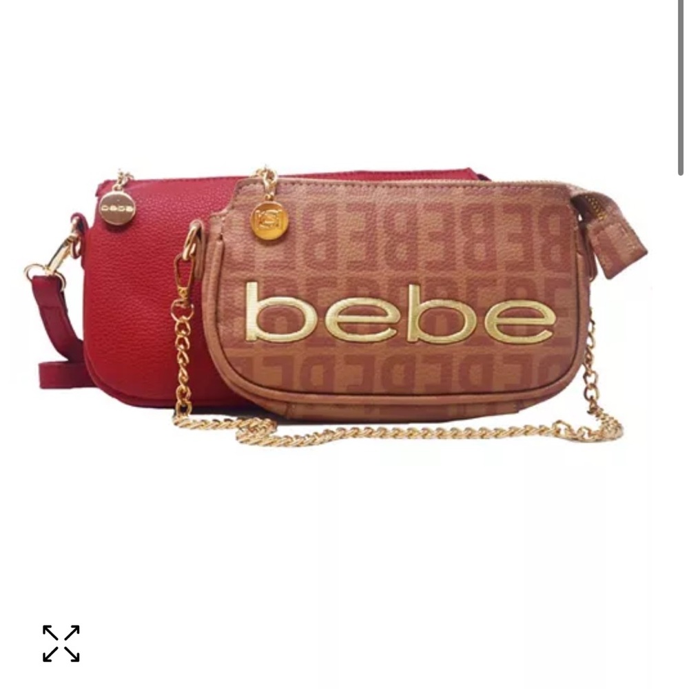 NWT Bebe Moana Two Set Crossbody Red Bags - Picture 2 of 5